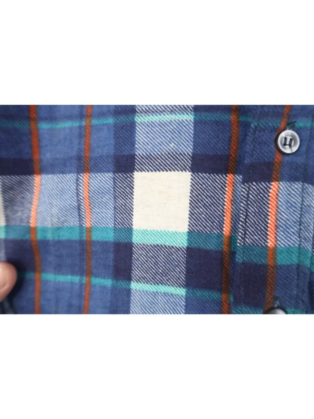 Vintage 70s Streetwear Mens Medium Faded Flannel Collared Button Shirt Plaid